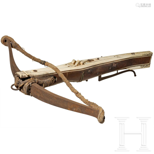 A Saxon crossbow with bone inlays, 1st half of the 17th