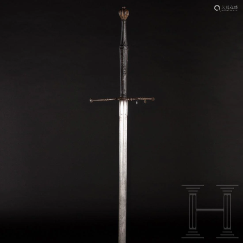 A rare South German two-hand battle sword, circa 1540