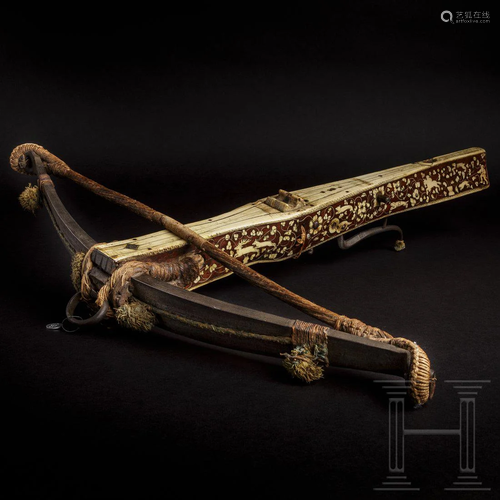 A South German bone-inlaid Renaissance crossbow with