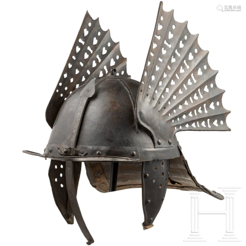 A Polish winged lobster-tail helmet, mid-17th century