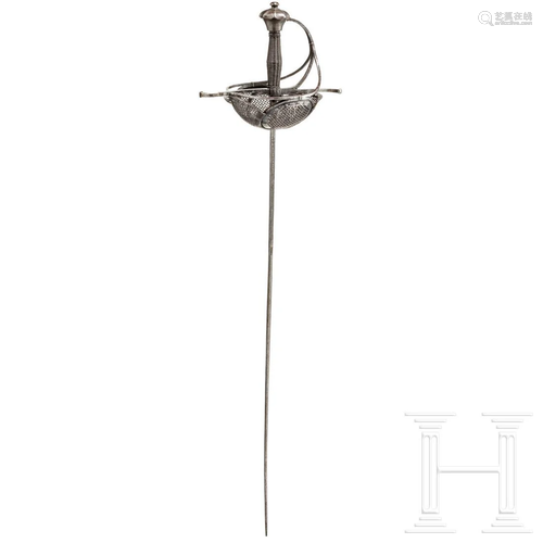 A German practice rapier (foil), 17th century