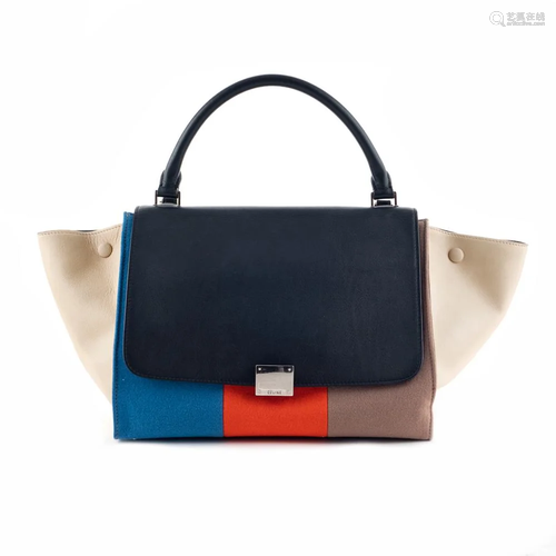 Celine Trapeze Tricolor collection, vintage handbag