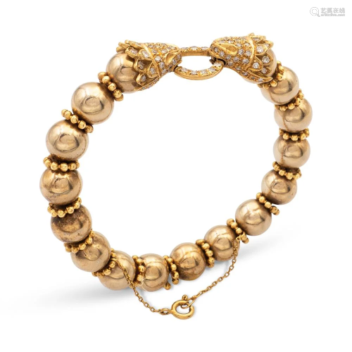 18kt yellow gold and diamonds bangle bracelet weight