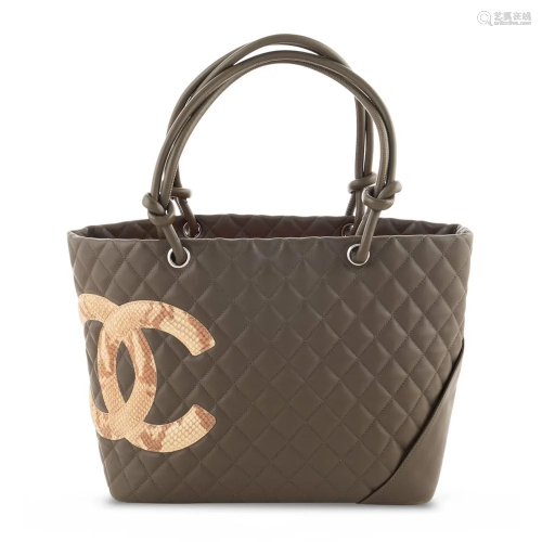 Chanel collezione Cambon Large Python CC, shoulder bag