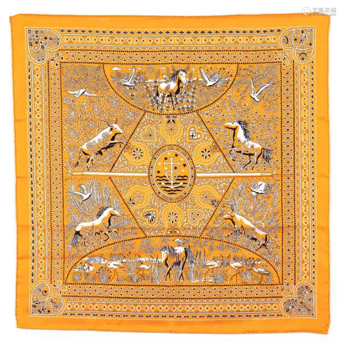 Hermès, Entre Ciel et Mer collection scarf 50x50