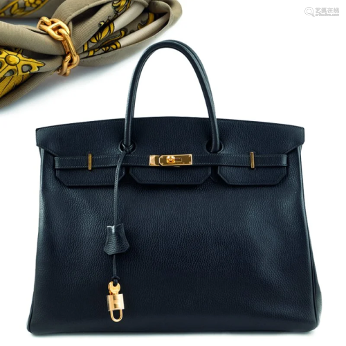 Hermès Birkin 40, hand bag 2000s 28x40x20 cm.