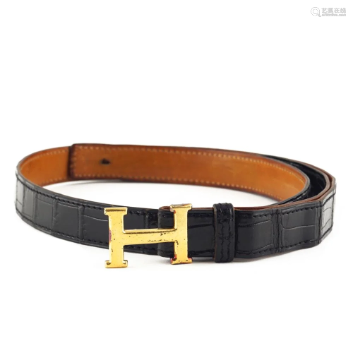 Hermès, vintage belt 1970/80s max length 77 cm.