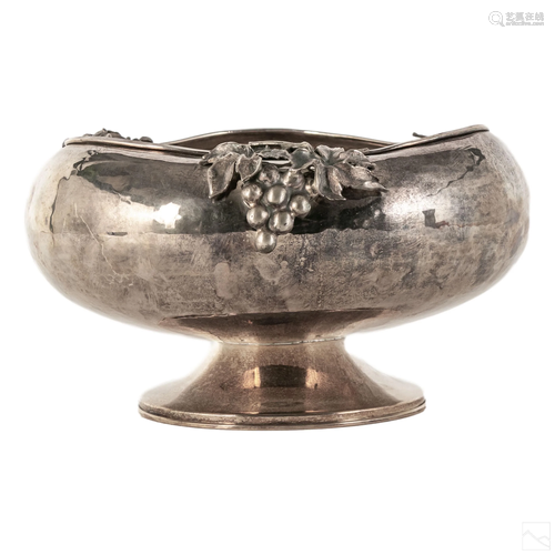 Sterling Silver Grape Vine Centerpiece Bowl 1130g