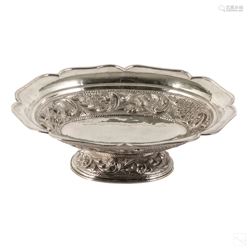 Sterling Silver Ornate Oval Centerpiece Bowl 1655g