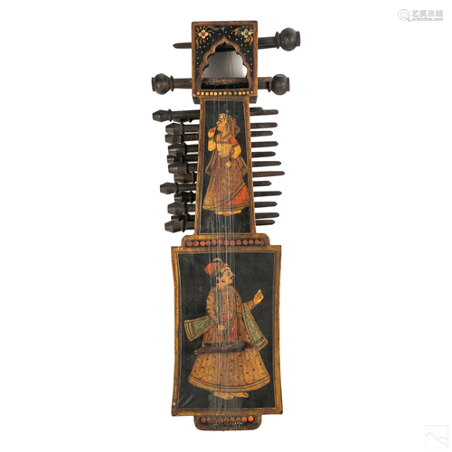 Antique Sarangi Indian Stringed Musical Instrument