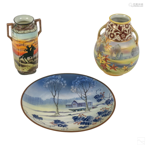 Japanese Nippon Antique Painted China Collection