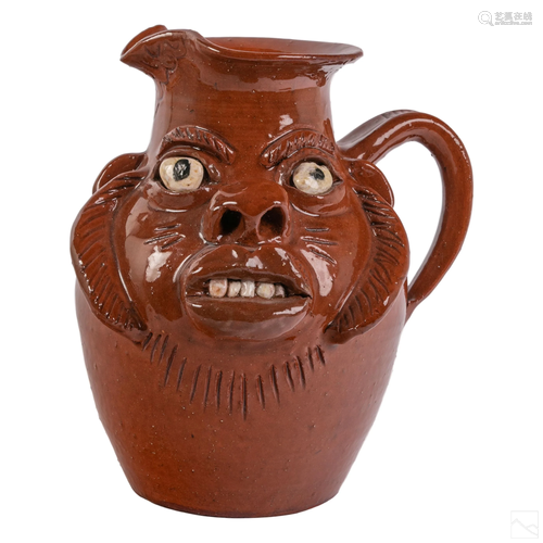 Albert Hodge (b1941) American Folk Art Pottery Jug