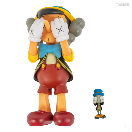 Disney Medicom Pinocchio Jiminy Cricket after KAWS