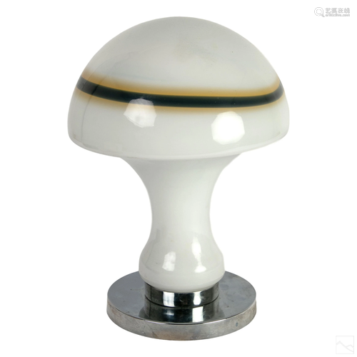 Modern Retro Atomic Mushroom Murano Art Glass Lamp