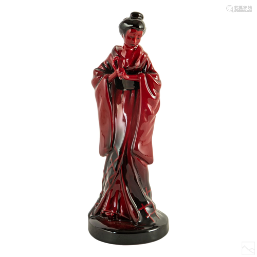 Royal Doulton Flambe Chinese Geisha Girl Figurine