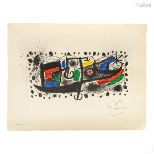Joan Miro 1893-1983 LE Modern Catalonia Lithograph