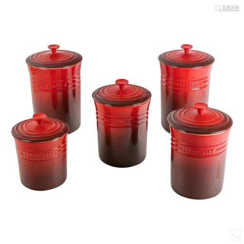 Le Creuset Glazed Stoneware Storage Canister SET