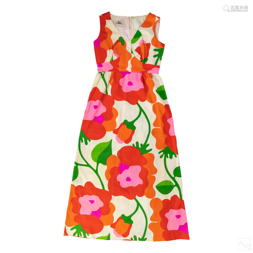 Malia of Honolulu Hawaiian Ladies Cotton Dress s14