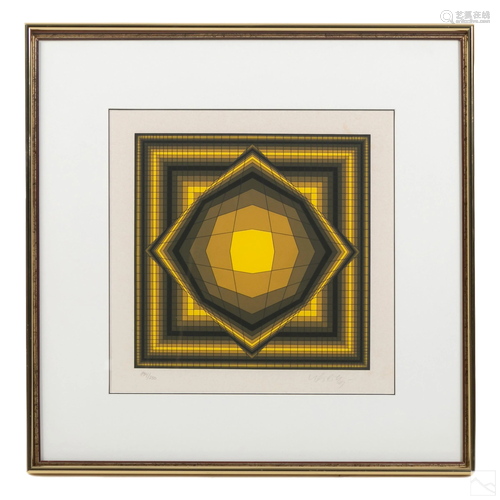 Victor Vasarely 1906-1997 Abstract Op Art LE Print