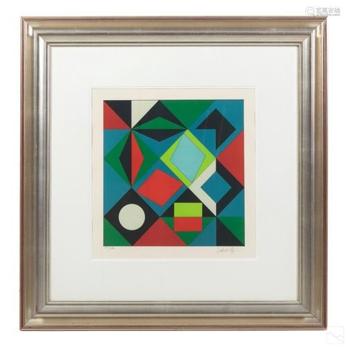 Victor Vasarely 1906-1997 Abstract Op Art LE Print