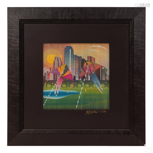 Jeff Johnson Modern Kinetic Holographic Print COA