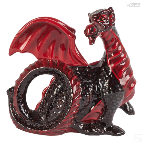 Royal Doulton Flambe Dragon Figurine CC Sculpture