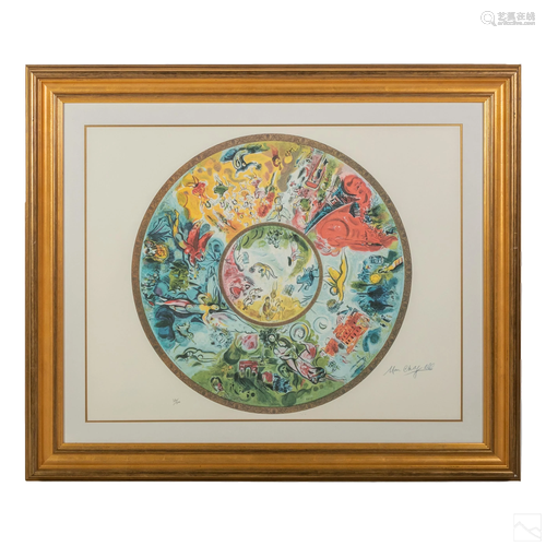 Paris Opera Ceiling Lithograph after Marc Chagall