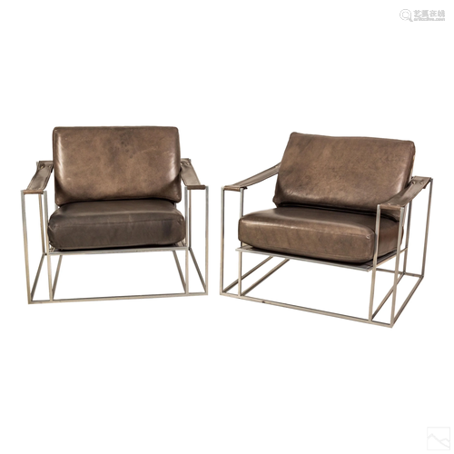 Milo Baughman for Thayer Coggin Modern Cube Chairs