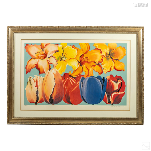 Lowell Nesbitt 1933-1993 LE Tulips & Lilies Litho