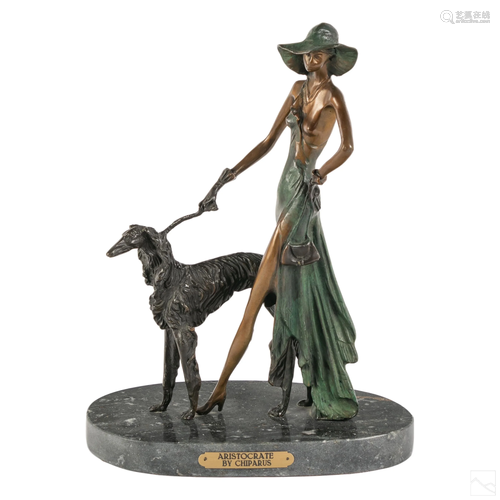 Bronze Art Deco Figural Sculpture after Chiparus