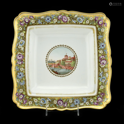 IPF SQUARE PORCELAIN DISH FROM THE CABINET SERVICE