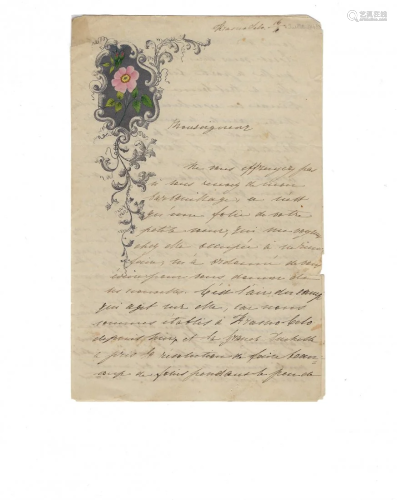 Original letter Alexander Herzen or Alexander Ostrovsky