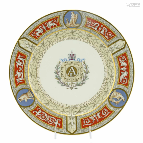 IPF porcelain dinner plate from the Raphael Service
