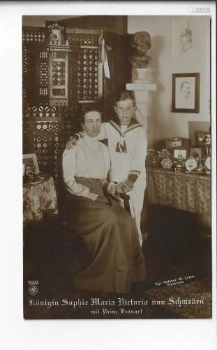 Sophie Maria Victoria with Prins Lennart Photo Postcard