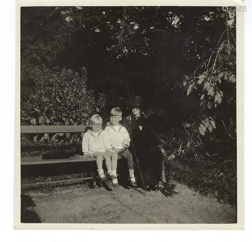 Photo of Maria Feodorovna with Grand Duchess Olgas sons