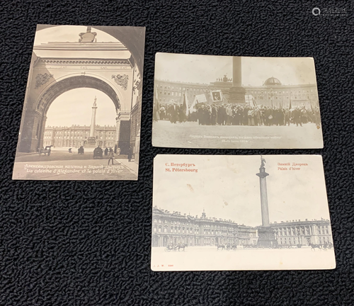 3 Post Cards of Alexander Column