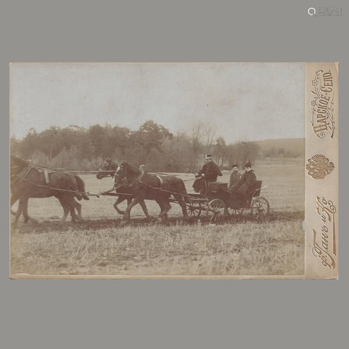 Cabinet Card Photo Tsar Nicholas II & Tsarina Alexandra