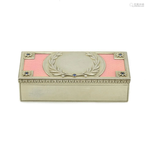 Faberge stamp box with three compartments