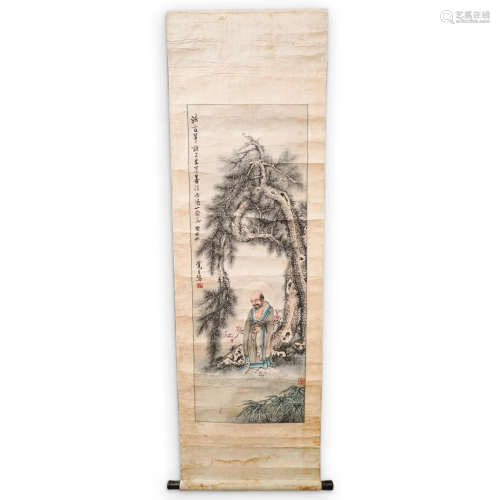 Antique Chinese Traditional Wall Scroll Painting