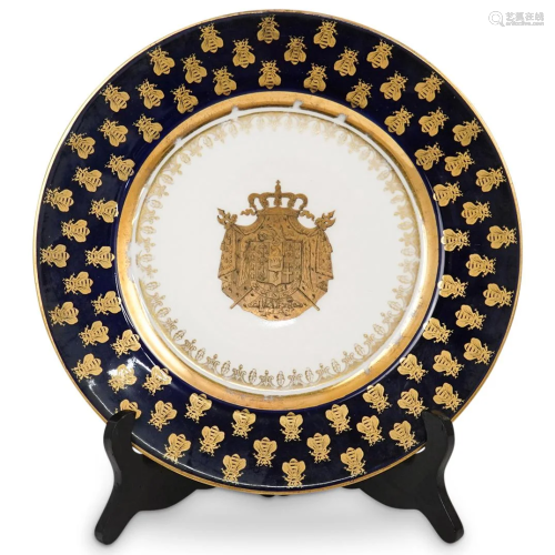Antique Sevres Napoleonic Porcelain Cabinet Plate