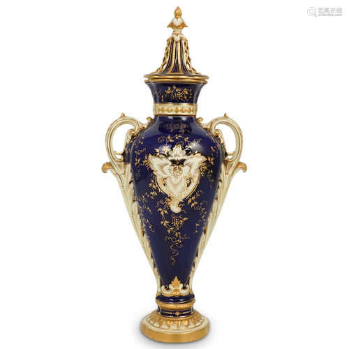 Coalport Gilt Porcelain Urn