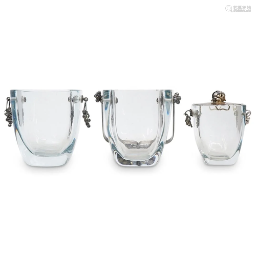 (3 Pcs) DGH Sterling Silver & Glass Set