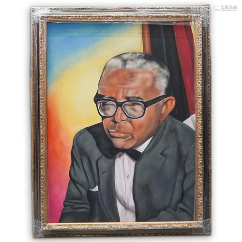 Framed Portrait Acrylic Painting