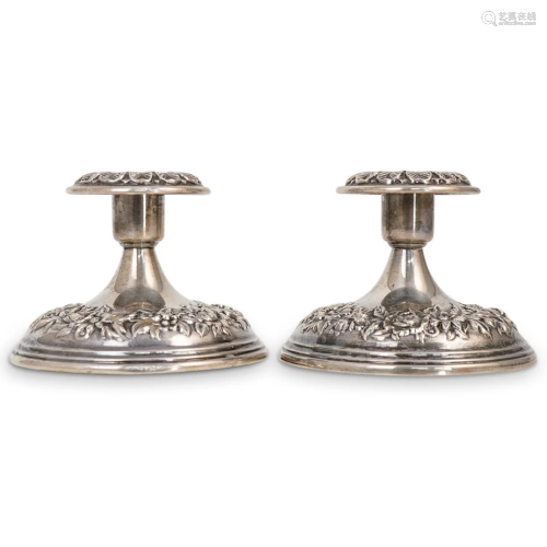 S. Kirk and Son Sterling Silver Candle Holders