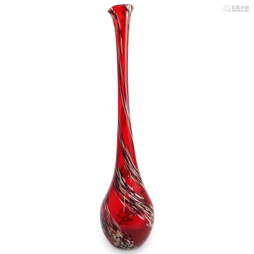 Murano Glass Long Neck Vase