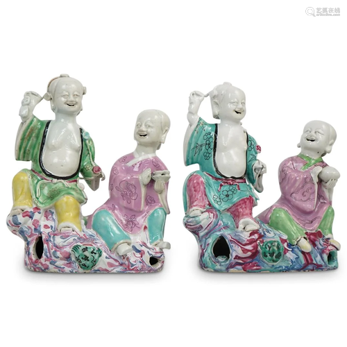 Chinese Ceramic Figural Groups