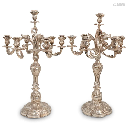 Haller & Rathenau 19th Century 800 Silver Candelabras