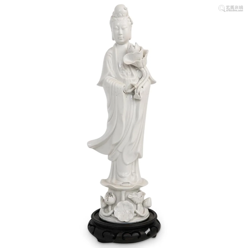 Blanc de Chine Guan Yin Porcelain Figurine