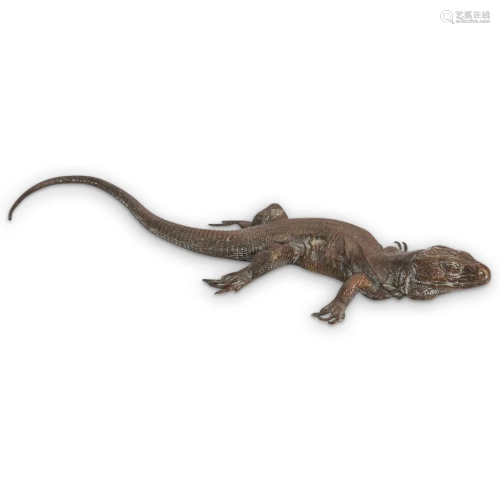 Antique Viennese Bronze Lizard