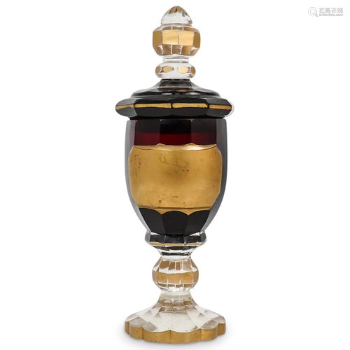 Moser Glass Lidded Jar